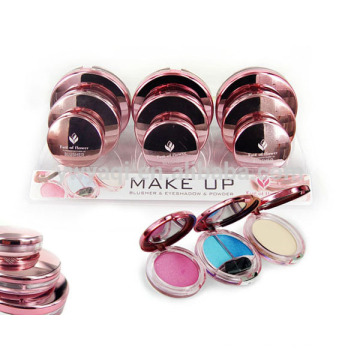 Newest Face Powder Make Up Set Eyeshadow and Blusher and Compact powder
